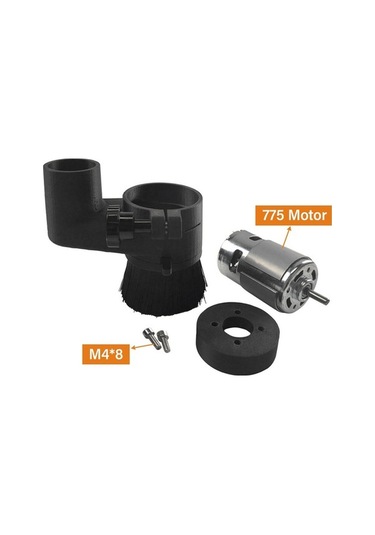 Novahub 52mm Naylon Mil Fırçası - 775 Motor Uyumlu Cnc Makine/vakum