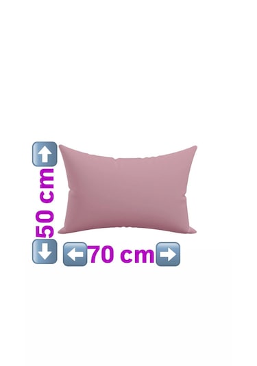 50x70cm 2adet %100 Cotton Yastık Kılıfı Gül Kurusu