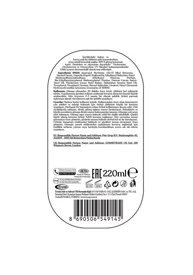 Arko Suncare Yüksek Korumalı Vücut Güneş Spreyi SPF30+ 200 ML + Bronzlaştırıcı Güneş Yağı SPF6 220 ML + Çanta