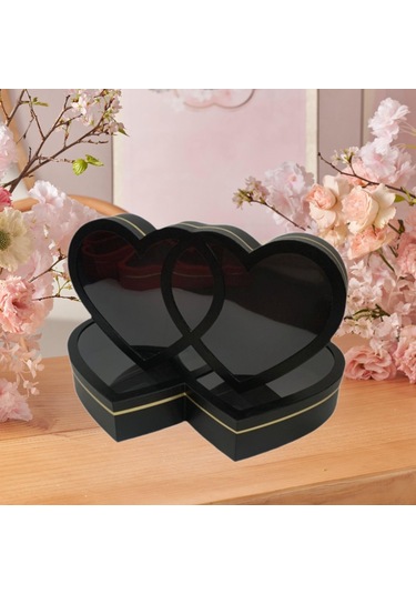 Suntek 2x Sevgililer Günü Hediye Kutusu Romantik Siyah