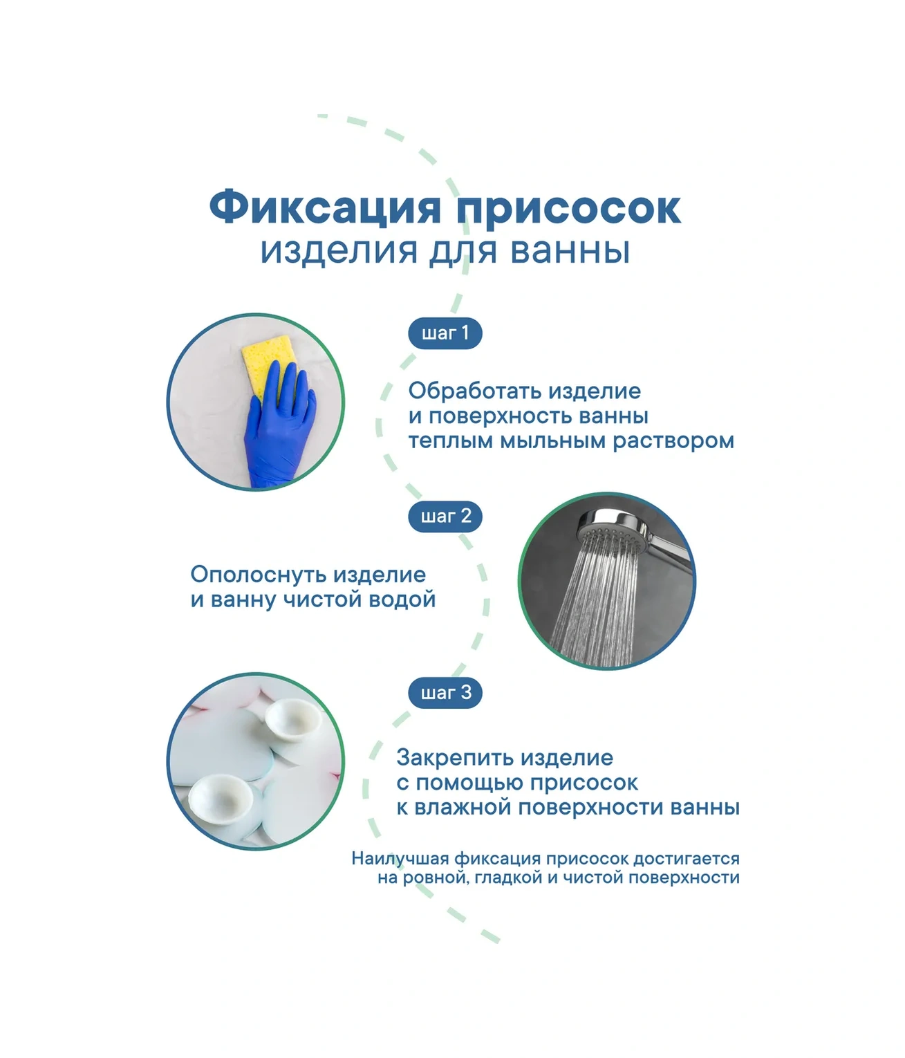 Vılına Vantuzlu Kaymaz Banyo Paspası 245496533 Açık Mavi