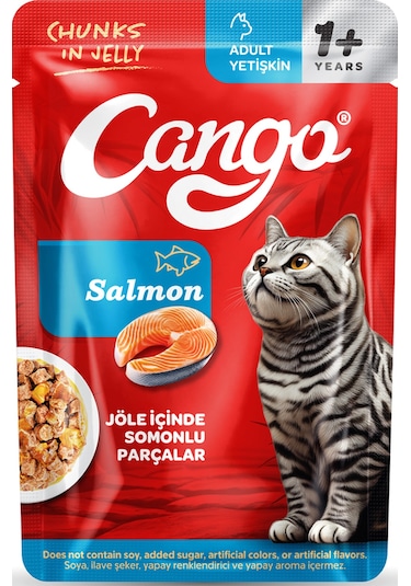 Cango Yaş Yetişkin Kedi Maması Somonlu 80 Gr