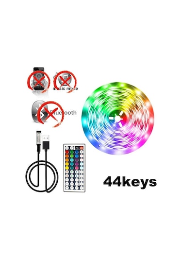 Dc 5 V 44 Anahtar Led Şerit Işık Rgb 5050 Luces Dize İçin Uygun Bluetooth Kızılötesi Ko Işık Ev Partisi Led Aydınlatmalar 56801374