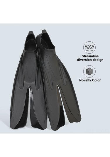 Yaozixa Siyah Tpr+polipropilen Yüzme Ayakaküsü - Serbest Yüzme, Dalış Ve Treningi İçin İyileştirilmiş İtki Ve Kontrol - S Bedeni Siyah