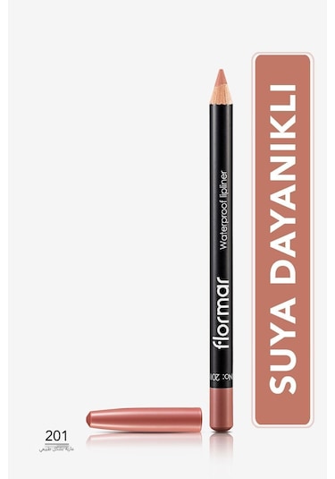 Flormar Waterproof Lipliner Sudan Etkilenmeyen Dudak Kalemi 201 Naturally Nude