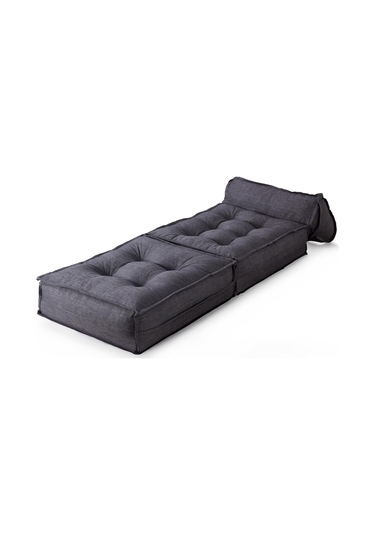 Yataklı Koltuk Mocca Keten Tek Kişilik Gri