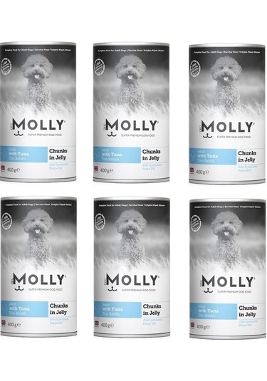 Molly Ton Balıklı Jöleli Köpek Konservesi 400 G X 6 Adet