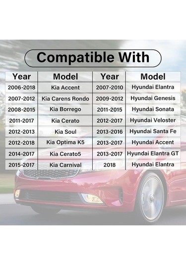 Yaozixa Kia Hyundai İçinön Sinyal Lambası Soketi Tutucu, Oe 92166-3k000, Su Geçirmez, Kolay Kurulum, Araç Sinyal Sistemi Entegrasyonu