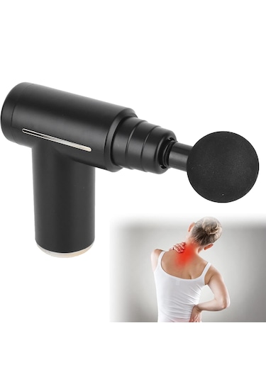 Kochler Sıcak ve Soğuk Terapili Şarjlı Masaj Tabancası Cihazı Sporcu Masaj Aleti Siyah