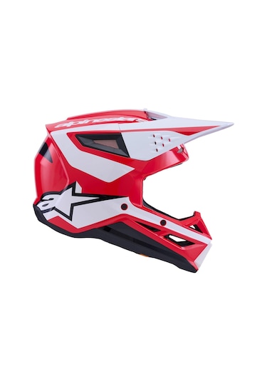 Alpinestars Sm3 Heath Off-road Kaskı Kırmızı Siyah Kırmızı - Siyah