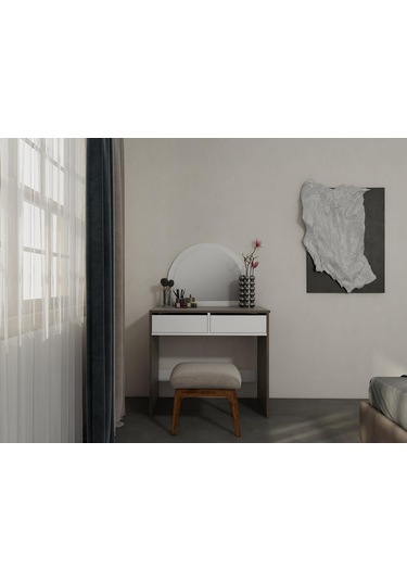 Huzur Makyaj Masası Antrasitmeşe Antrasit - Beyaz