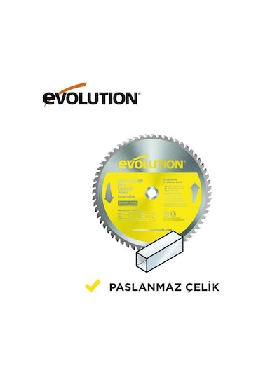 Evolution S355tct-90cs Paslanmaz Çelik Daire Testere Bıçağı, 355mm