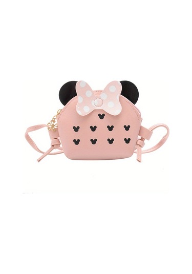 Kızlar Sevimli Mini Messenger Çanta, Moda Crossbody Çanta Pembe