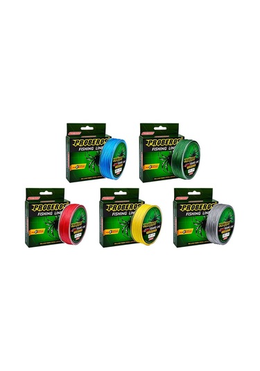 Sones 2 Adet Proberos 4 Düzenlenmiş 100m Güçlü At Olta Misinası, Misina Numarası: 2,5 / 30lb Kırmızı