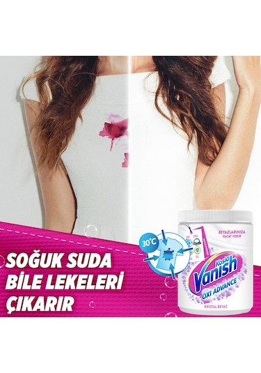 Vanish Kosla Multipower Oxi Advance Beyazlar İçin Leke Çıkartıcı & Deterjan Güçlendirici Toz 800 G