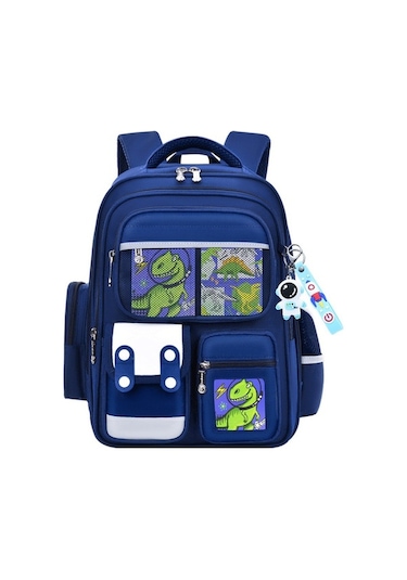 Weichuang01 İlkokul Öğrenci Çantası, Hafif, Çocuk Sırt Çantası, Weichuang01 Boy, 3-6. Sınıf, Koyu Mavi