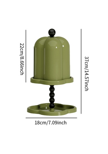 Homyl Tepsili Mendil Kutusu Kağıt Dağıtıcısı Ev Yeşil