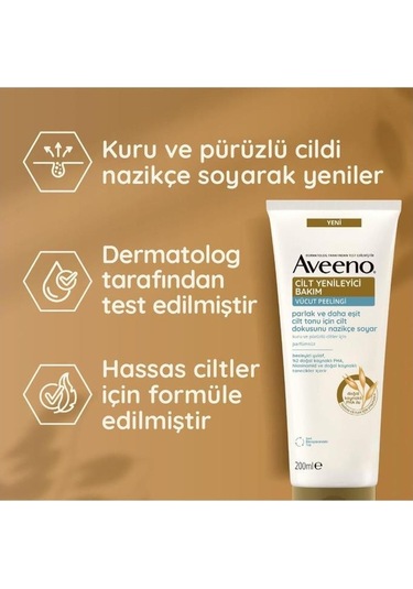 Aveeno Cilt Yenileyici Bakım Vücut Peeling 200 ML