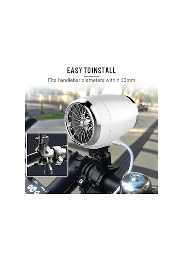 Ranyeek Bisiklet Usb Fanı + Tripod + Tutucu, Beyaz - Serin Sürüş İçin Elektrikli Fan