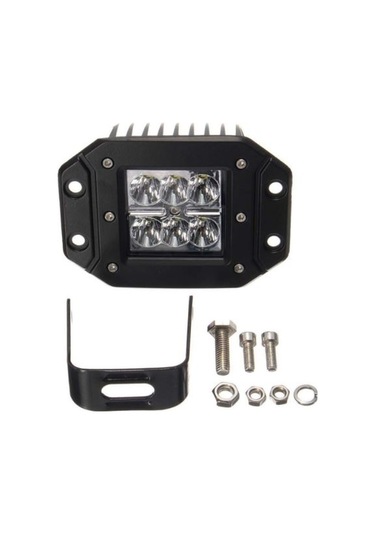 Offroad Sis Farı Beyaz Gömme Tip 18w 6 Ledli Lamba Tampon