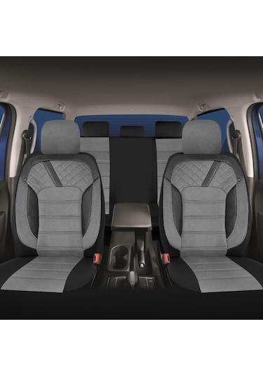 Jeep Compass 1 2007 - 2010 Uyumlu Gri Tay Tüyü Koltuk Kılıfı