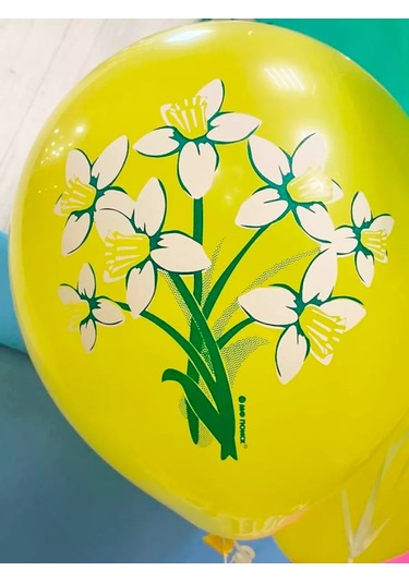 Riota Lateks Balonlar Bahar Çiçekleri 30 Cm 15 Adet 143676853 Açık Mavi