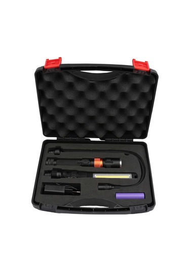 Ulg103 Farklı Ekipmanlara Sahip Çok Işlevli Led El Feneri Siyah