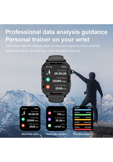 Singree 1.85" Ekran Ip67 Bluetooth 5.0 Akıllı Spor Saati