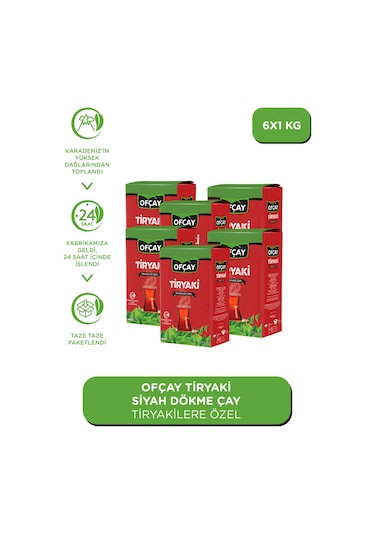 Ofçay Tiryakisine Siyah Dökme Çay 6 x 1 KG