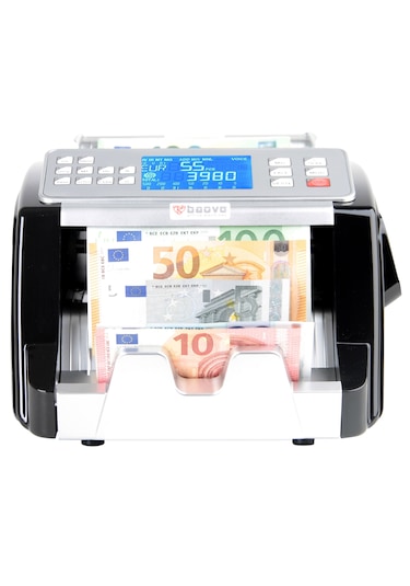Baove GB8300 Karışık Para Sayma Makinesi - TL - Euro - Usd - Türkçe Sesli Uyarı + Müşteri Ekranı