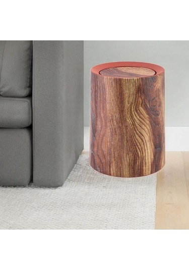 Pazly Yatak Taklit Suntek Retro Kutusu Konteyneri Kahverengi Çöp Ahşap 13l Nc Kahverengi