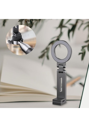 Suntek Manyetik Masaüstü Telefon Tutucu Braketi Montaj Gri