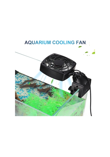 Xindoker Akvaryum Soğutma Fanı - Su Sıcaklığını 4 C'ye Kadar Düşürür, 15mm Cam Kalınlığına Uygun