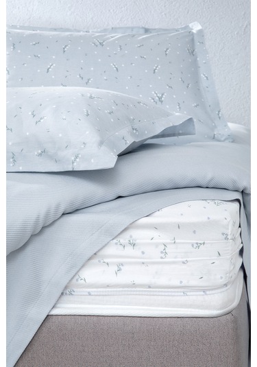 Yataş Bedding Ramona Çift Kişilik Bambu Pike Takımı - Açık Mavi