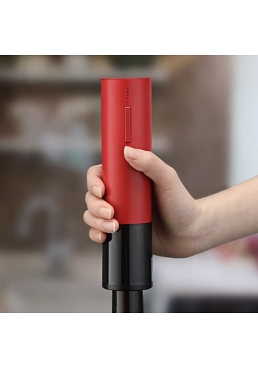 Unimarket Otomatik Şarj Edilebilir Elektrikli Şarap Açacağı Usb Kablolu Kırmızı Tirbuşon Süpürge Yedek Parçaları Süpürge Yedek Parçaları