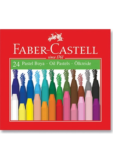Faber-Castell Pastel Boya Red Line Karton Kutu Köşeli 24 Renk