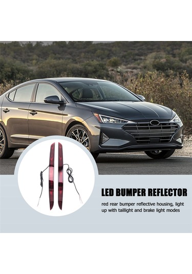 Hyundai Elantra 2016 2017 2018 Fren Lambaları İçin Led Tampon Reflektör Arka Lambaları