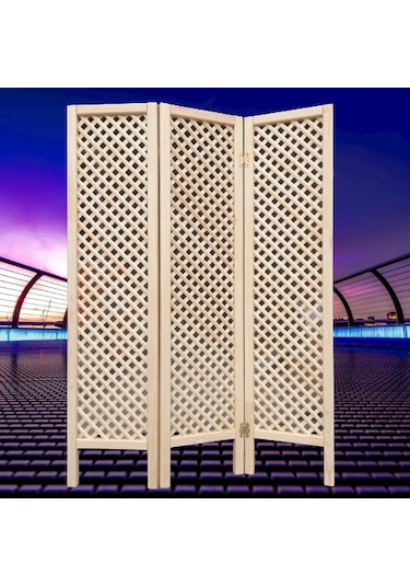 Ahşap Paravan 3 Kanatlı Oda Bölme