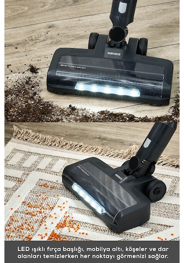 Karaca Power UP Pro Şarjlı Dikey Süpürge