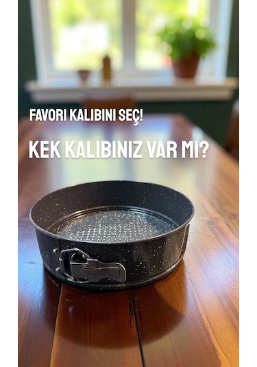 Yuvarlak Kelepçeli Kek Kalıbı 23,5 Cm. Gri