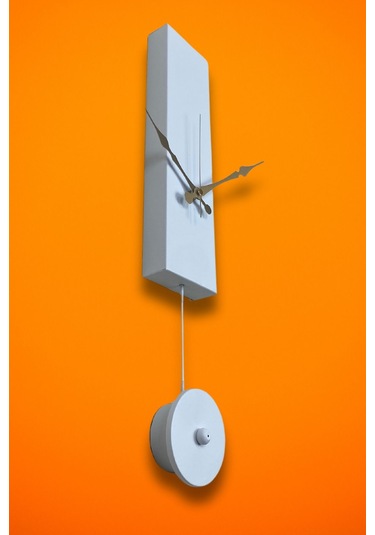 Jakar Model Dekoratif Metal Akar Sessiz Mekanizmalı Duvar Saati Sarkaçlı Değil Süs Beyaz