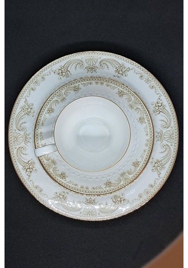 Tirschenreuth Duble Vintage Kahve Fincanı 3 Parça 180 Ml Bej