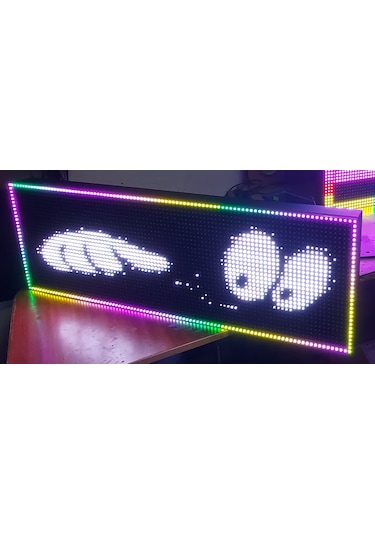Rgb Kayan Yazı, Renkli Led Tabela 32x64 Cm Tek Yön, Eskişehirled
