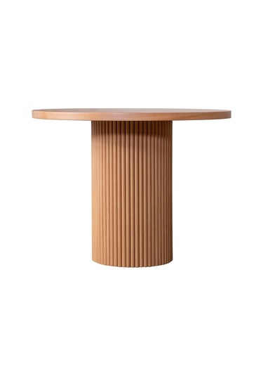 Arya Yuvarlak Ahşap Bohem Masa 90x90 Naturel