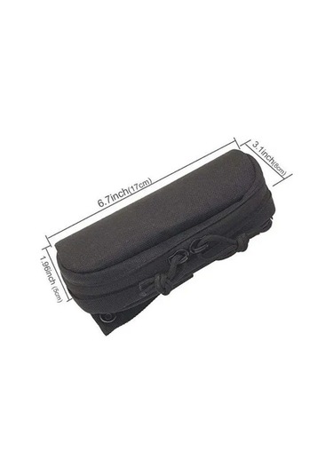 Gajeena Taktik Gözlük Kılıfı Nylon Dayanıklı Sert Kasa Su Geçirmez Av-fishing-turizm Çanta Karabinerli Kahverengi Çok Renkli