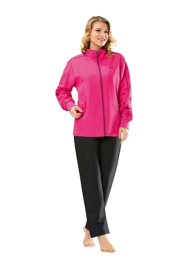 Pembe Kadın Balıkçı Yaka Büyük Beden Eşofman Takımı Edy950p Pembe