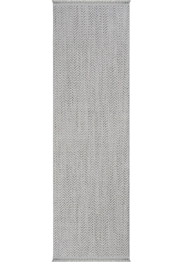 Cool Halı Olinda 1109 Gri Yolluk Bukle Yatak Odası Halısı Hol Koridor Halısı İskandinav Kesme Halı Gri