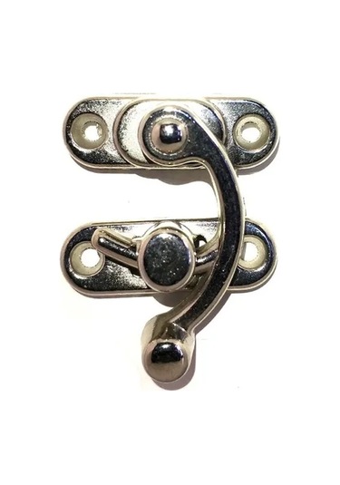 Yay Gözü, Ahşap Kutu Klipsi - Küçük 28x33 Mm, Nikel 1 Adet Çok Renkli