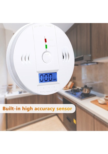 Konesam Karbonmonoksit Alarmı - 85db Sesli Uyarı, Düşük Pil Bildirimi, 220v Çalışma Pilsiz