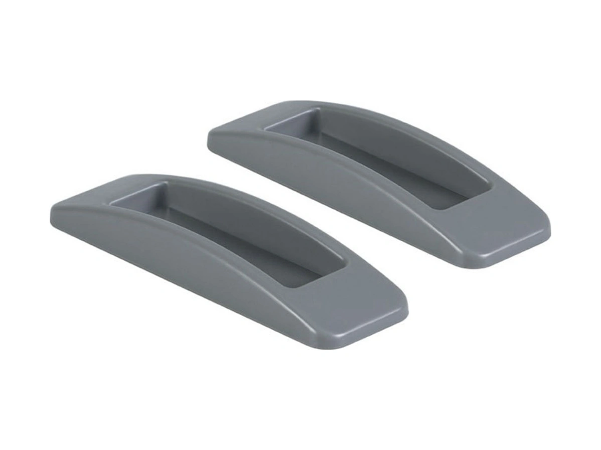 Geeksen Gri Renkli 2 Adet Abs Cam Kapı/pencere Tutanaklı Tutamak, Zorlama Olmadan Kaydırma, Delme Yok Kurulum, Dayanıklı Ve Konforlu Kullanım